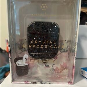 Nanette Lepore Black Crystal AirPods Case